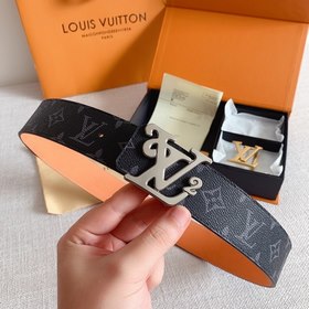 LV Louis Vuitton Кожаный ремень Металлическая пряжка высокого кач