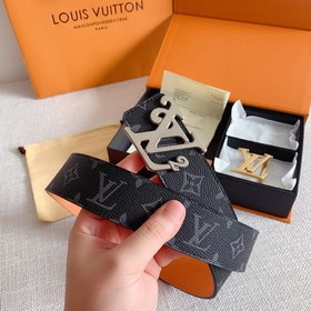 LV Louis Vuitton Кожаный ремень Металлическая пряжка высокого кач