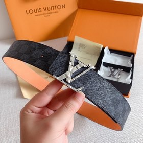 LV Louis Vuitton Кожаный ремень Металлическая пряжка высокого кач