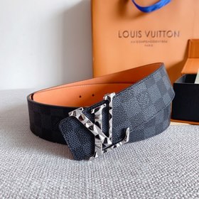 LV Louis Vuitton Кожаный ремень Металлическая пряжка высокого кач