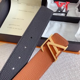 LV Louis Vuitton Кожаный ремень Металлическая пряжка высокого кач