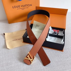 LV Louis Vuitton Кожаный ремень Металлическая пряжка высокого кач