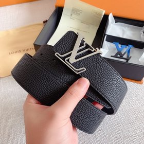 LV Louis Vuitton Кожаный ремень Металлическая пряжка высокого кач