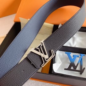 LV Louis Vuitton Кожаный ремень Металлическая пряжка высокого кач