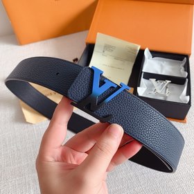 LV Louis Vuitton Кожаный ремень Металлическая пряжка высокого кач
