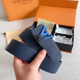 LV Louis Vuitton Кожаный ремень Металлическая пряжка высокого кач
