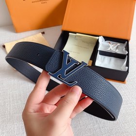 LV Louis Vuitton Кожаный ремень Металлическая пряжка высокого кач