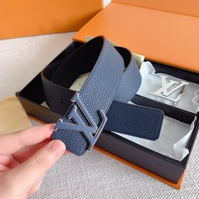 LV Louis Vuitton Кожаный ремень Металлическая пряжка высокого кач