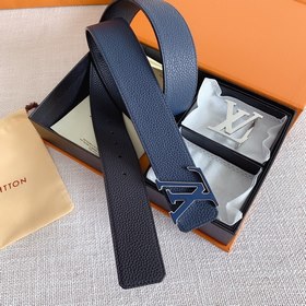 LV Louis Vuitton Кожаный ремень Металлическая пряжка высокого кач