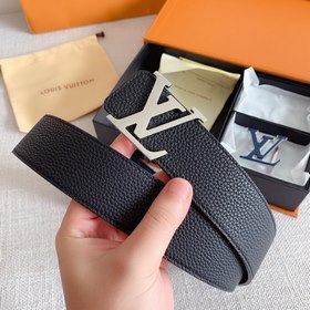 LV Louis Vuitton Кожаный ремень Металлическая пряжка высокого кач