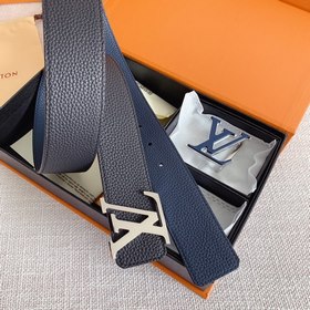 LV Louis Vuitton Кожаный ремень Металлическая пряжка высокого кач