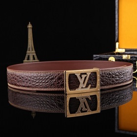 LV Louis Vuitton Ремень с застежкой из стали с бриллиантами Мате