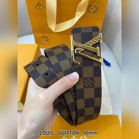 LV Кожаный ремень из цельного литого металла, кожа оригинального