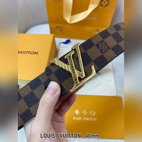 LV Кожаный ремень из цельного литого металла, кожа оригинального