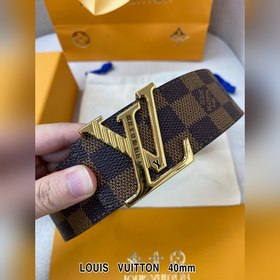 LV Кожаный ремень из цельного литого металла, кожа оригинального 