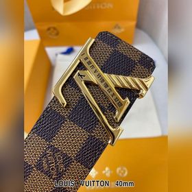 LV Кожаный ремень из цельного литого металла, кожа оригинального 