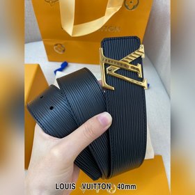 LV Кожаный ремень из цельного литого металла, кожа оригинального