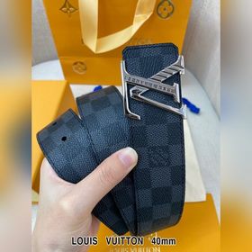 LV Кожаный ремень из цельного литого металла, кожа оригинального