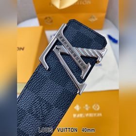 LV Кожаный ремень из цельного литого металла, кожа оригинального 