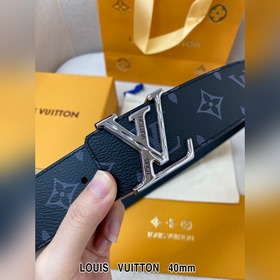 LV Кожаный ремень из цельного литого металла, кожа оригинального 