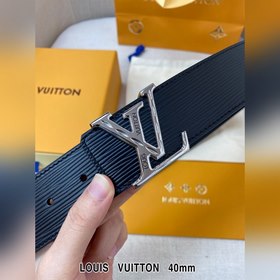 LV Кожаный ремень из цельного литого металла, кожа оригинального 