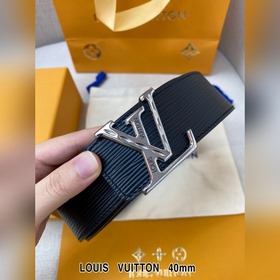 LV Кожаный ремень из цельного литого металла, кожа оригинального 