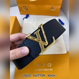 LV Кожаный ремень из цельного литого металла, кожа оригинального 