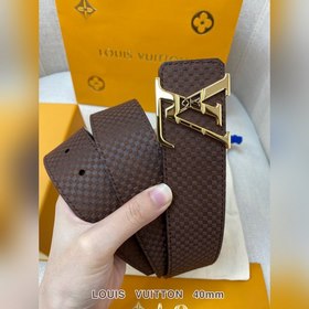 LV Кожаный ремень из цельного литого металла, кожа оригинального