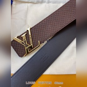 LV Кожаный ремень из цельного литого металла, кожа оригинального