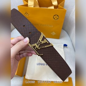 LV Кожаный ремень из цельного литого металла, кожа оригинального