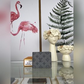 LV Multiple Кошелек Модель M81383 Серый короткий кошелек  Новый