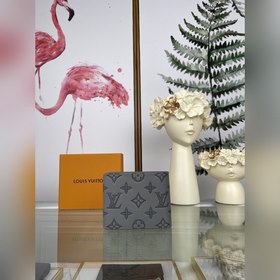 LV Multiple Кошелек Модель M81383 Серый короткий кошелек  Новый