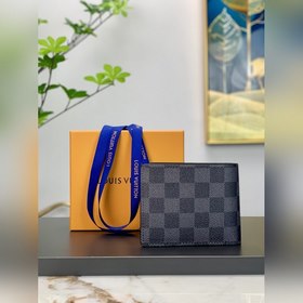 LV Карманный кошелек, модель N60433, черный Классический элемент