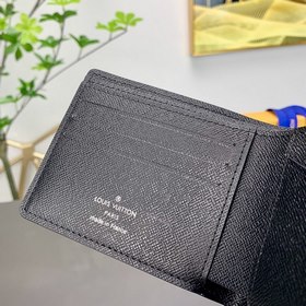 LV Карманный кошелек, модель N60433, черный Классический элемент 