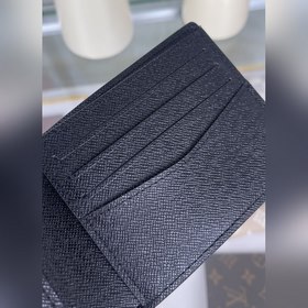 Короткий кожаный бумажник LV Grey Flower Названный в честь Slend