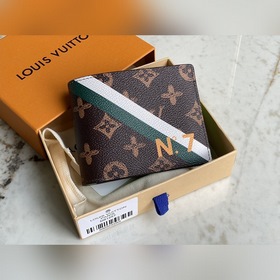 LV Модель M81257 Кошелек для денег с коротким ремнем из серии Mon