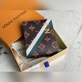 LV Модель M81257 Кошелек для денег с коротким ремнем из серии Mon