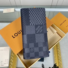 LV  Модель N60436 Костюмный кошелек Damier Graphite3D холст Эт
