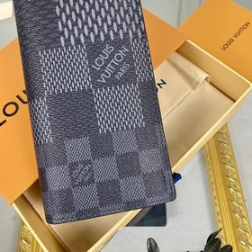 LV  Модель N60436 Костюмный кошелек Damier Graphite3D холст Эт