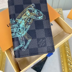 LV Модель： N64602 Мужской кошелек Новый кожаный кошелек с шелк