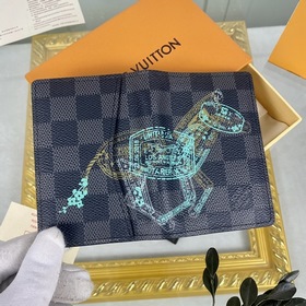 LV Модель： N64602 Мужской кошелек Новый кожаный кошелек с шелк