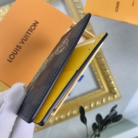 LV Модель： N64602 Мужской кошелек Новый кожаный кошелек с шелк