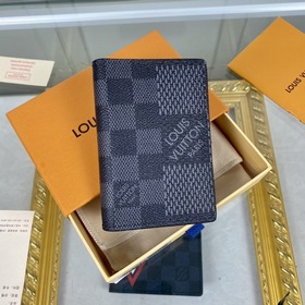 LV Модель N60431 Кошелек для мелочи карт Damier Distorted из пар