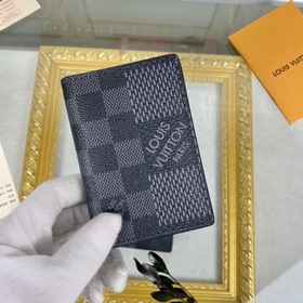 LV Модель N60431 Кошелек для мелочи карт Damier Distorted из пар