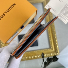 LV Модель M80805 Серебристый зеркальный кошелек из серии SLENDER 