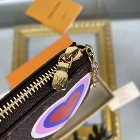 LV Модель： M62650 Красный кошелек Элегантный и практичный кожаный