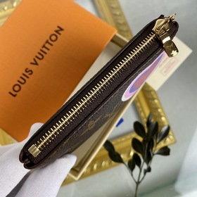 LV Модель： M62650 Красный кошелек Элегантный и практичный кожаный