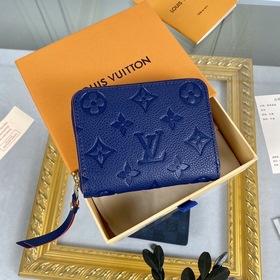 LV Модель： M60574 Королевский синий Кошелек Zippy на молнии Этот