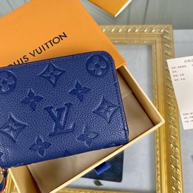 LV Модель： M60574 Королевский синий Кошелек Zippy на молнии Этот