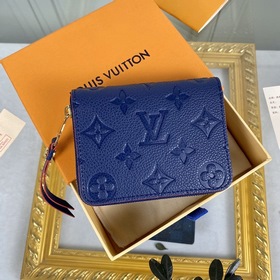 LV Модель： M60574 Королевский синий Кошелек Zippy на молнии Этот